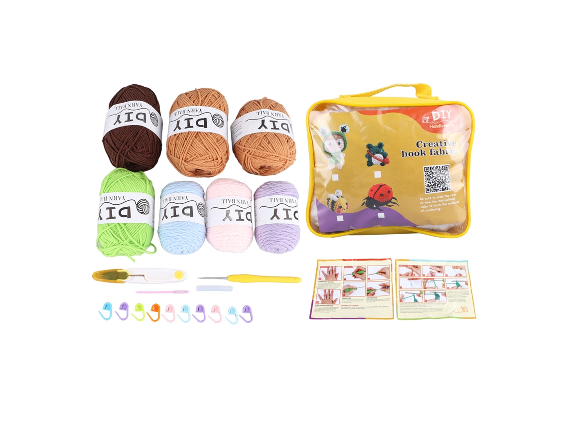 Kit De Crochê Para Iniciantes Criação De Suculentas Manual Diy