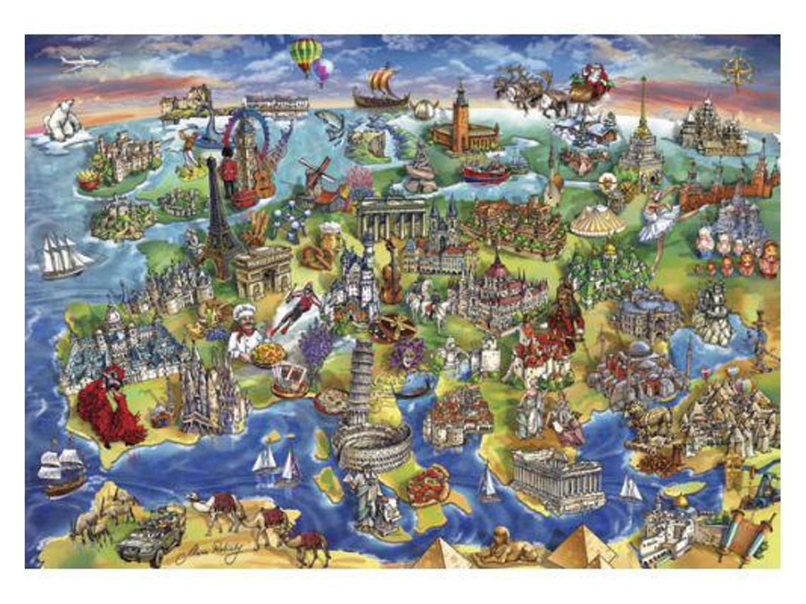 Puzzle Anatolian Milestones Da Europa de 1500 Peças