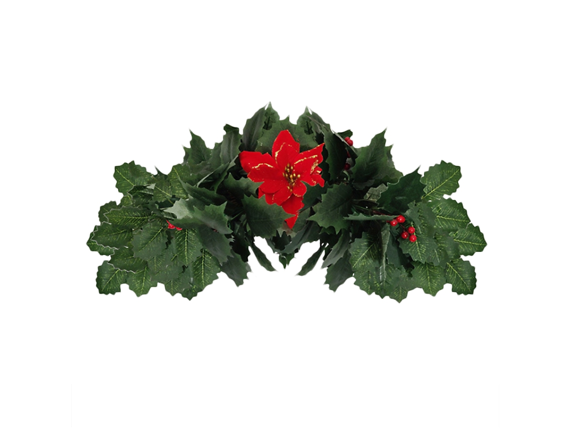 Laxiscreed Decoração De Porta De Natal Com Guirlanda Artificial De 45cm Em Tecido De Seda