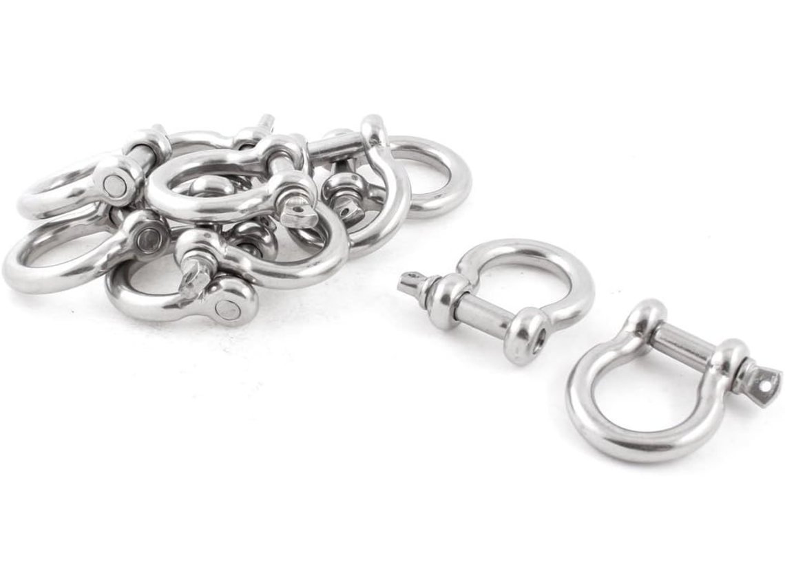 10 Peças de Fecho Manilha Aço Inoxidável 12 Mm para Cabo CHABERLU (56749d843810d05c76fc83af3fd67ec3)