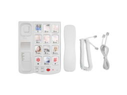Telefone Fixo LAXISCREED com Botões Grandes e Volume Ajustável
