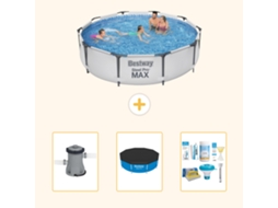 Piscina Bestway Steel Pro Max Redonda 305x76 Cm 4 peças S22765 BESTWAY