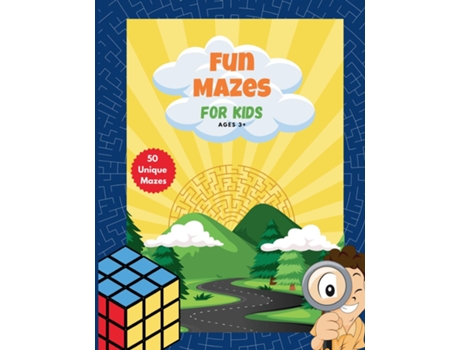 Livro Fun Mazes for kids Ages 3 50 unique mazes de Jaya's Little Hearts (Inglês)