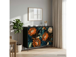 Vidaxl Buffet Lochem Carvalho Preto 102 X 33 X 76 Cm