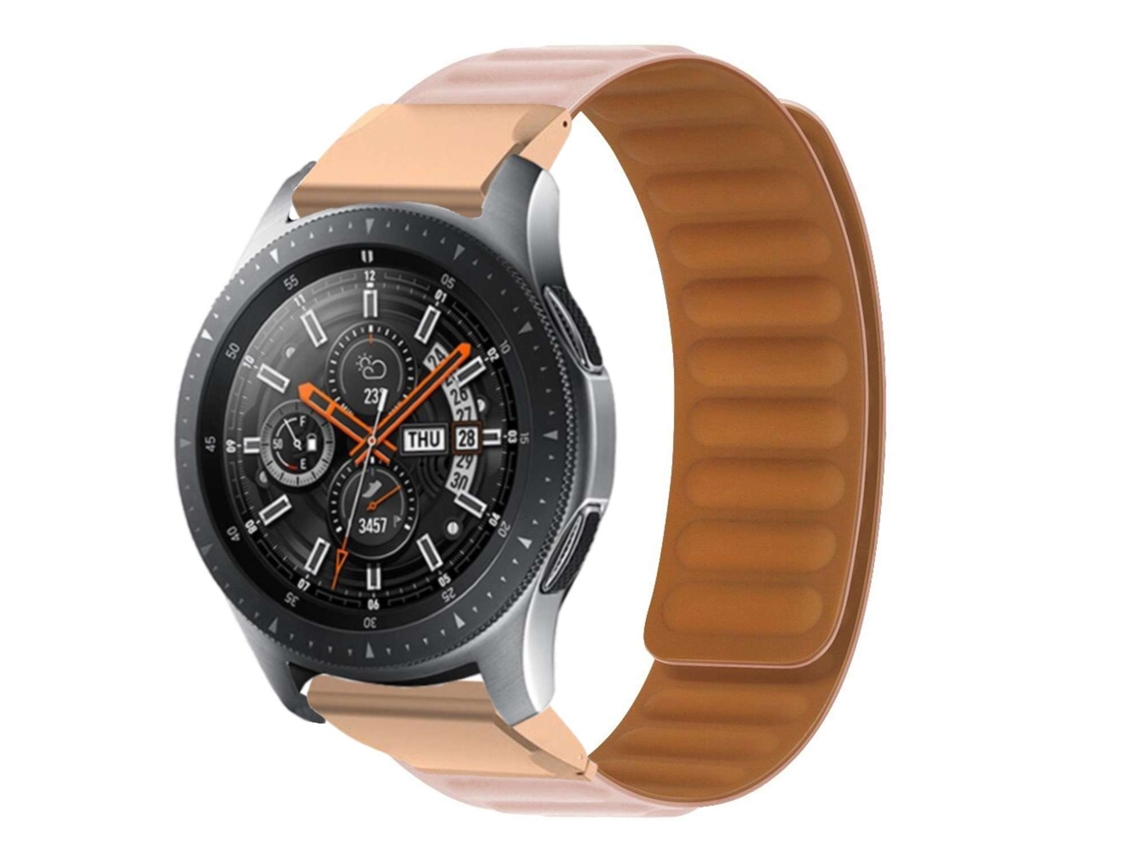 Bracelete Pulseira Magnética de Forte Conexão para Garmin Forerunner 955 Rosa