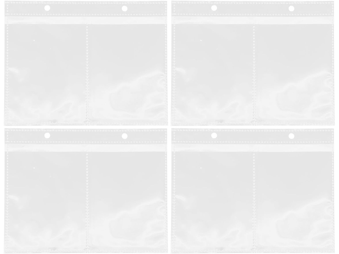Shineofi 20 Páginas Do Álbum Transparentes En Plastique Para Classeur - 20 Pochettes Photo Solide Et Claires