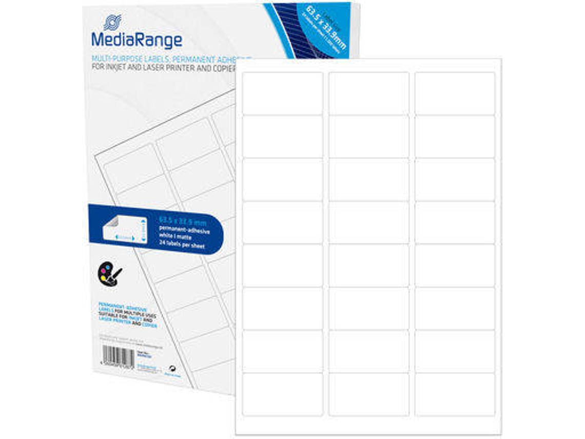 Etiquetas autocolantes MEDIARANGE MRINK150