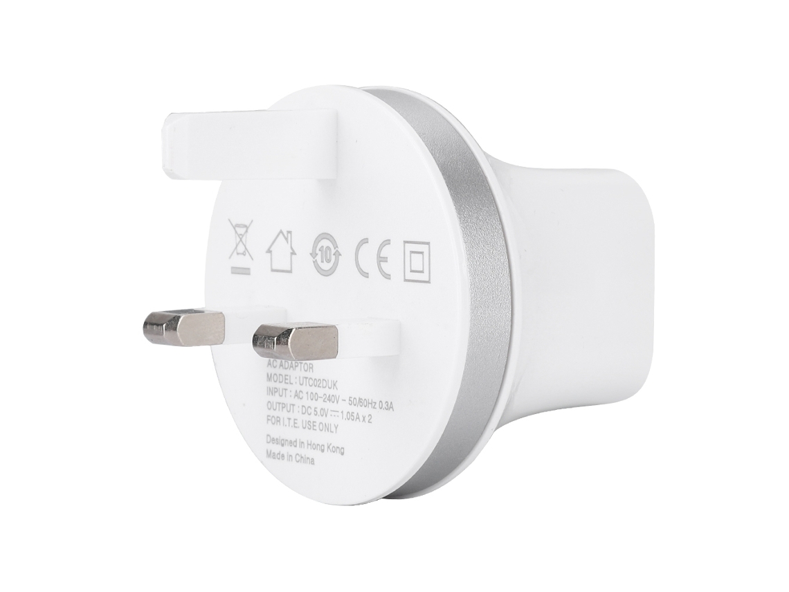 Carregador Viagem Rápido Usb Plugue Uk LAXISCREED