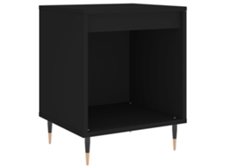 Bedside Cabinet, Bedside Cabinets Vidaxl Preto Madeira Processada (n/a)