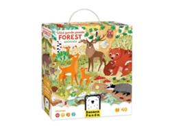 Quebra Cabeça Banana Panda Com Animais Da Floresta Brinquedo Educativo Para Crianças