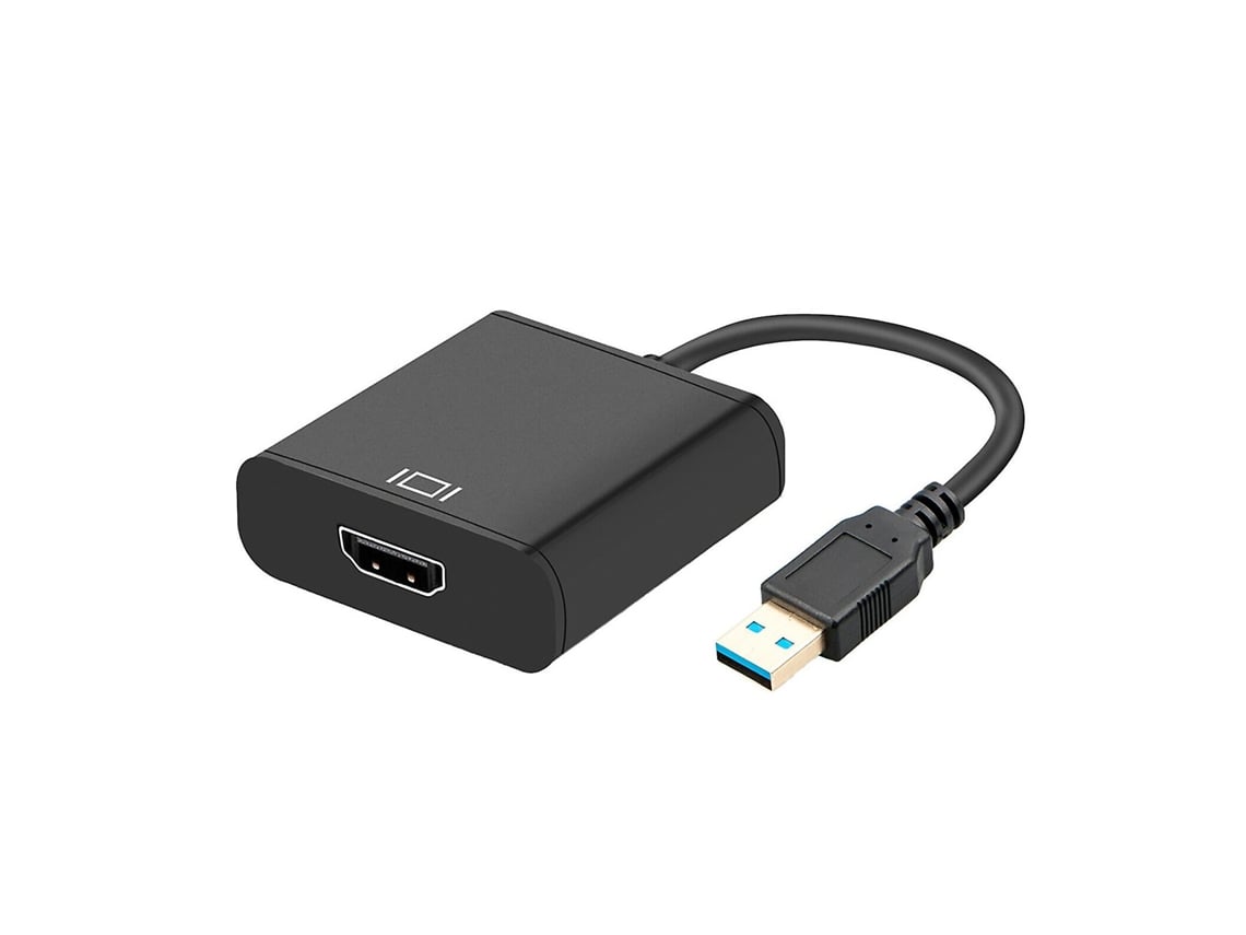 Adaptador De Vídeo Gráfico Compatível Com Hdmi E Plugável, Conversor E Cabo Usb 3.0 Aquaforge