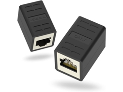 Cabo De Extensão Ethernet Blindado Cat7/cat6a/cat6/cat5e Com Conectores Fêmea Para Fêmea , Da Debuns Aquaforge (pacote Com 2)