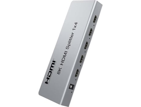 Repartidor Hdmi 2.1 Premiumcord 1 4 8k A 60 Hz 4k A 120 Hz Metálico Premium Cord