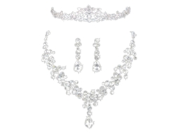 Jóias Para Mulher Adorno Nupcial Elegante Com Strass