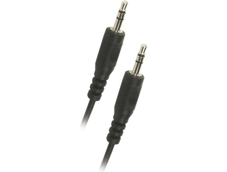 Cabo Jack 3,5mm Estéreo Macho/macho Preto 1,5m Apm