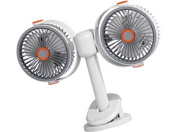 Ventilador De Mesa Recarregável Com Circulação Ar.