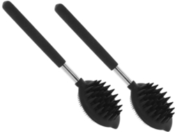 Escova De Silicone Mikinona Para Banho E Corpo, Pacote Com 2 Unidades, Cabo Longo E Macio Para Corpo Peito, Escovação A