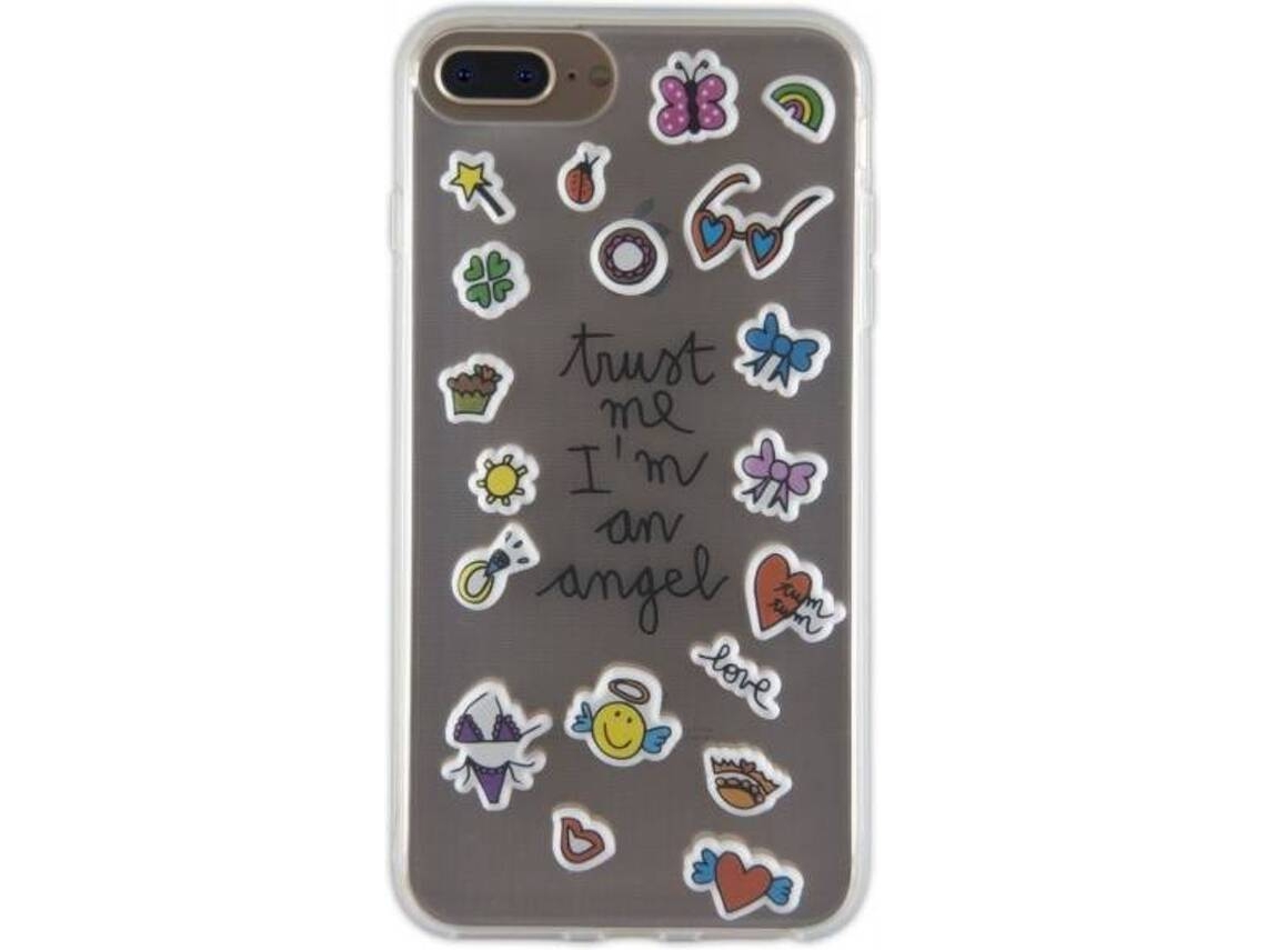 Capa iPhone 6 Plus, 6s Plus, 7 Plus, 8 Plus SILVIA TOSI Stickers Multicor