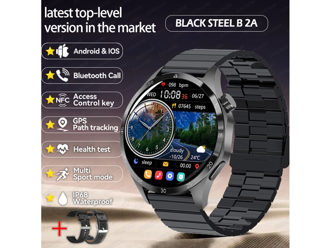 Relógio Inteligente Empresarial Mdug Com Tela Amoled De 1,53 Polegadas, Rastreador Gps Hd 360360