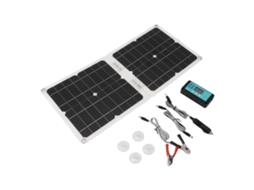 Kit painel solar portátil dobrável 100W 18V com controlador MPPT à prova d'água para barco carro RV S/MARCA
