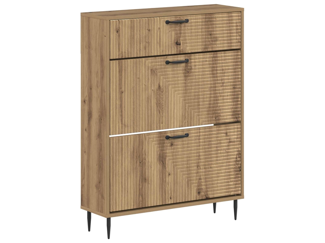 Sapateira Vidaxl Haarlem 78 x 24 x 103 cm Carvalho Arttisan