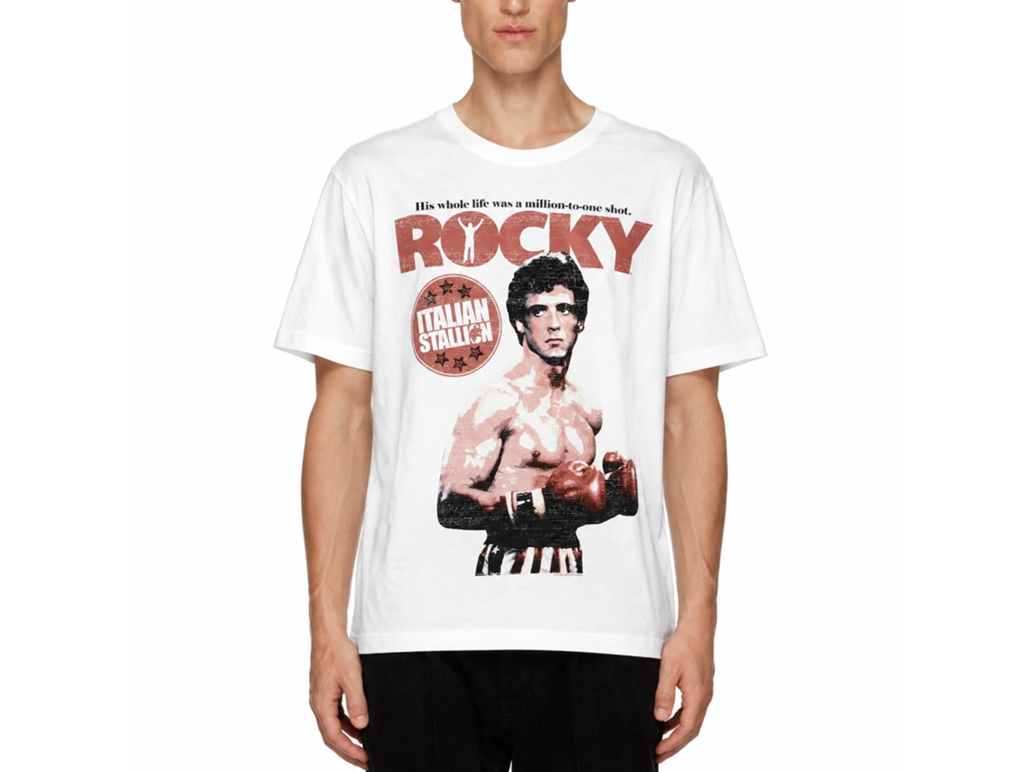 Rockinstone Rocky Movie Million To One White Adult T-shirt Size:xxl