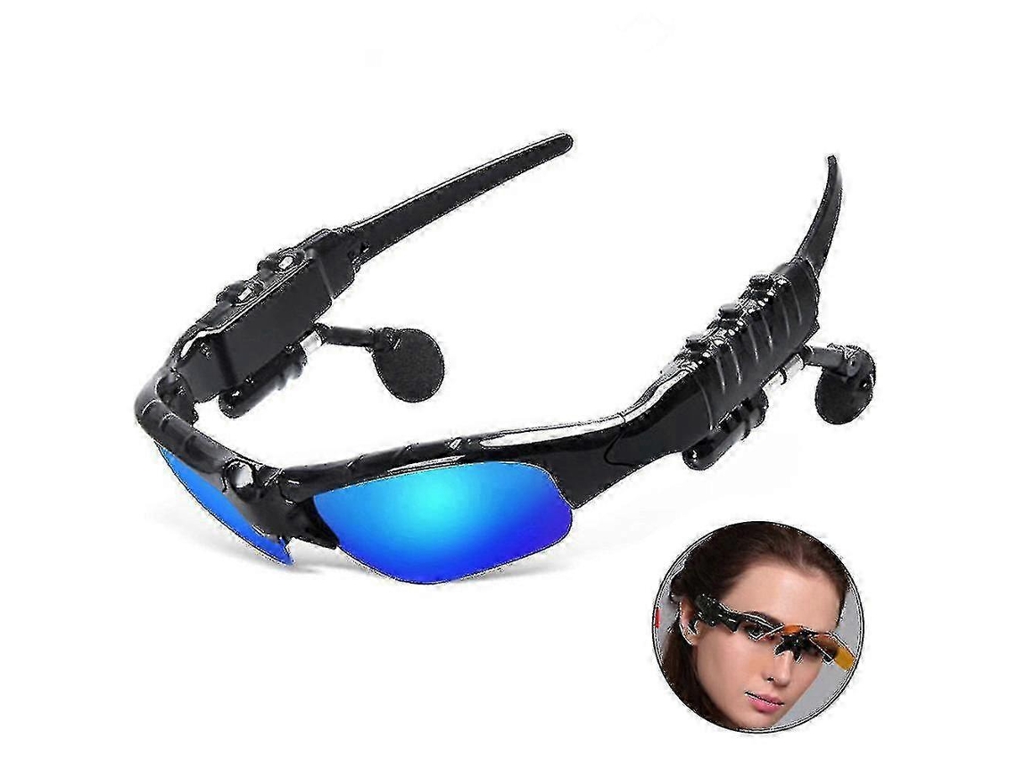 Óculos de sol polarizados com Bluetooth e microfone.