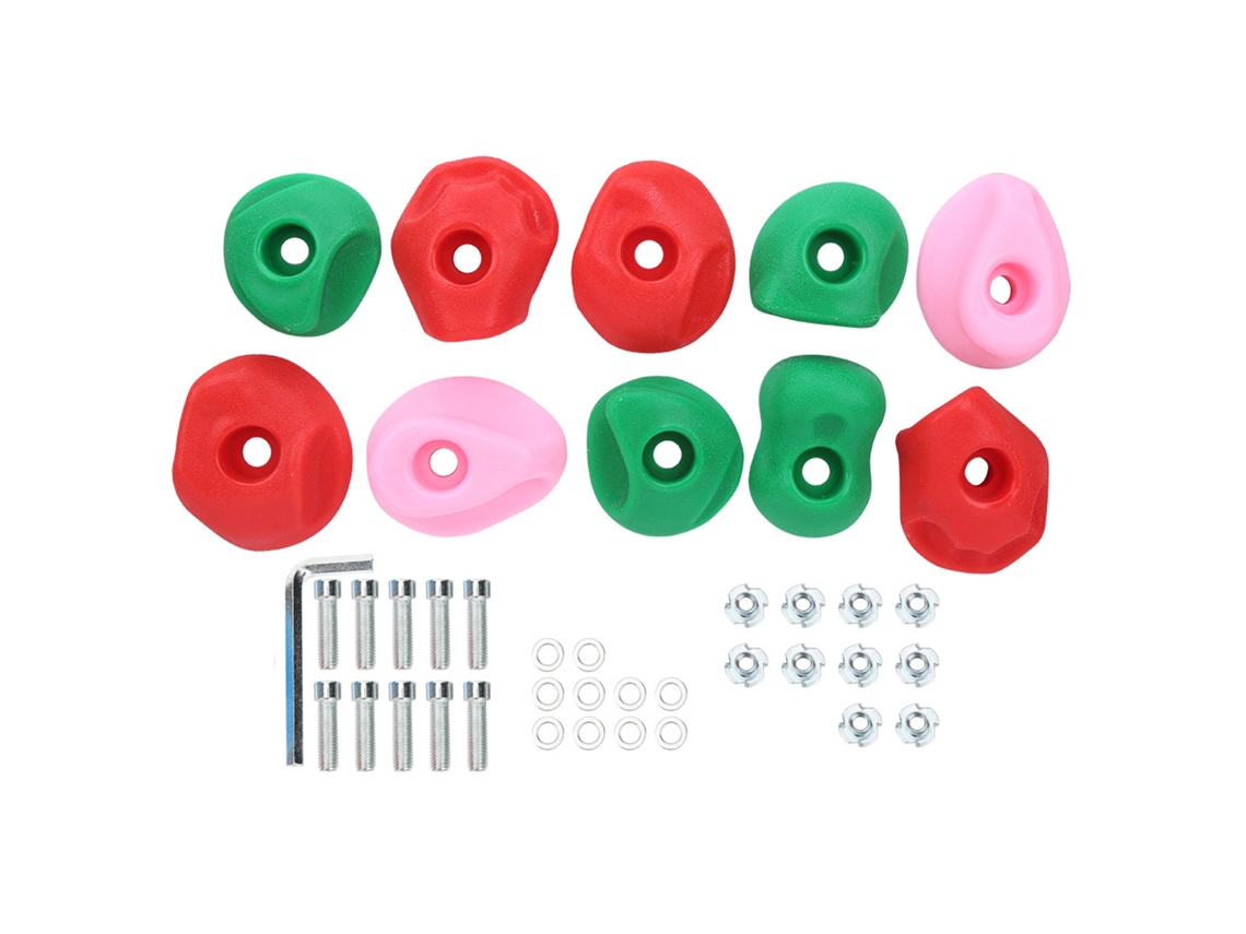 Agarradores de Escalada Grande 10pcs Multicoloridos