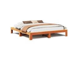 Bed Frame, Bed Frames Vidaxl Marrom Madeira De Pinho (180 X 200 Cm)