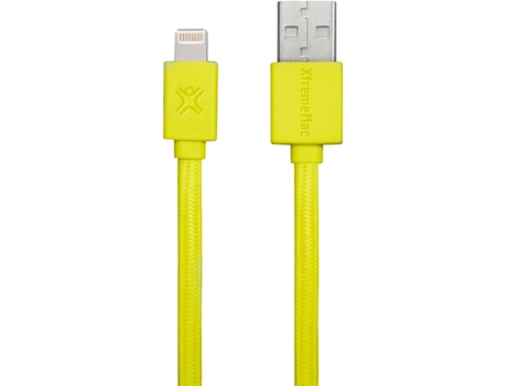 Cabo de Dados XTREMEMAC (Lightning - USB A - 1 m - Amarelo)