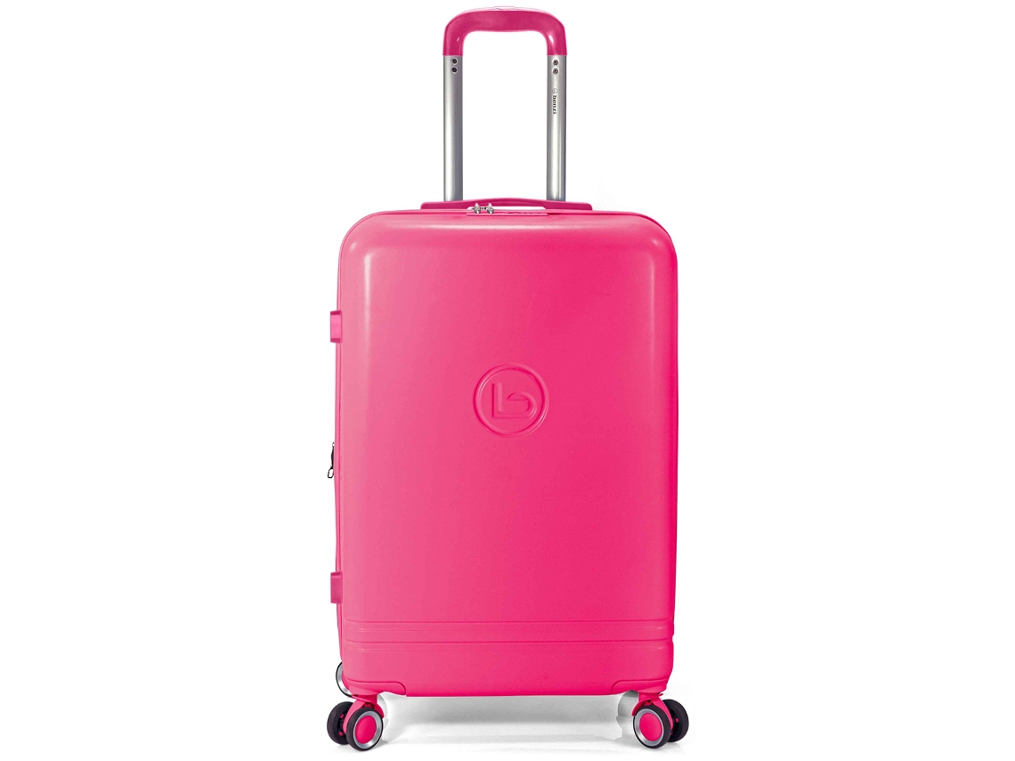Mala De Cabine Benzi Bz5827rs-50 Extensível Em Abs, 55 Cm, Cabine, 4 Rodas Duplas, Datação Com Combinação De 3 Dígitos, Rosa