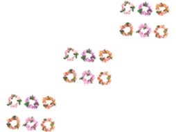 Nuobesty Com 3 Coroas De Flores Havaianas Exclusivas E Luminosas Para Decoração Havaiana.