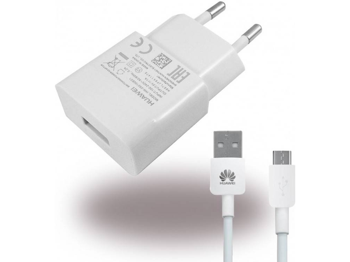 Adaptador HUAWEI 3117938 (USB - MicroUSB - Branco)