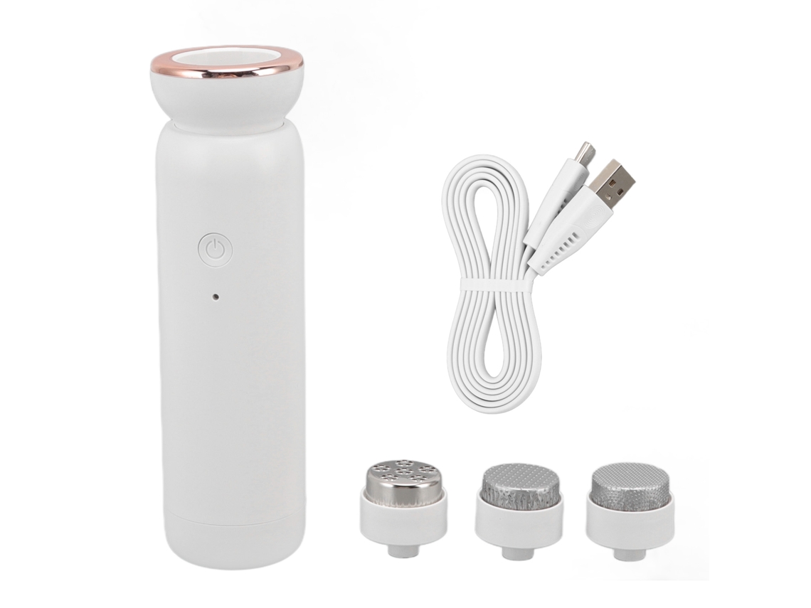 Removedor De Calos Elétrico Com 5 Velocidades Ajustáveis, Portátil E Recarregável Via Usb, Com 3 Cabeças De Lixa Para A Pele Dos P Aquaforge