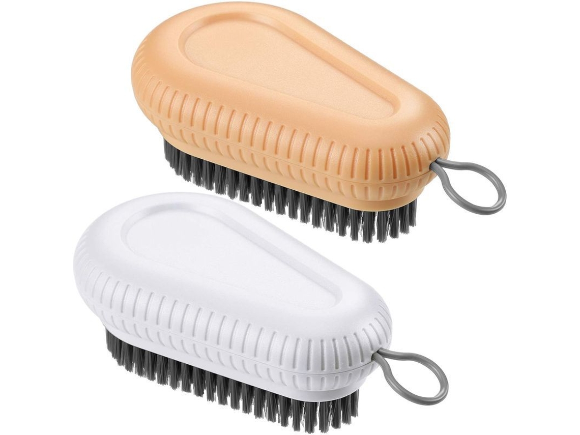 2 Cepillos De Limpeza Multiusos De Pelo Suave Para Roupas, Sapatos, Banheiro, Piso E Cozinha