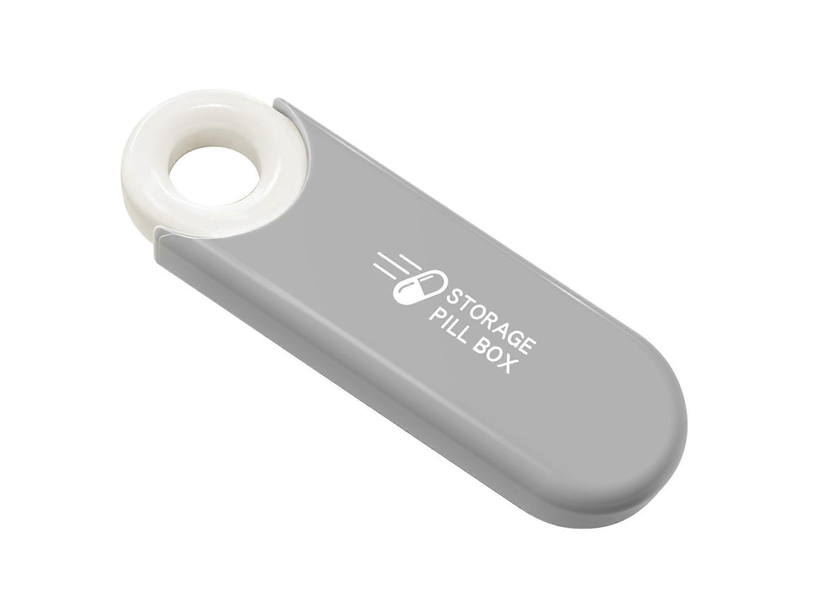 Mini Porta, Comprimidos Portátil, Organizador De Vitaminas Com Três Compartimentos, Porta, Comprimidos De Viagem À Prova Poeira Com Tampa