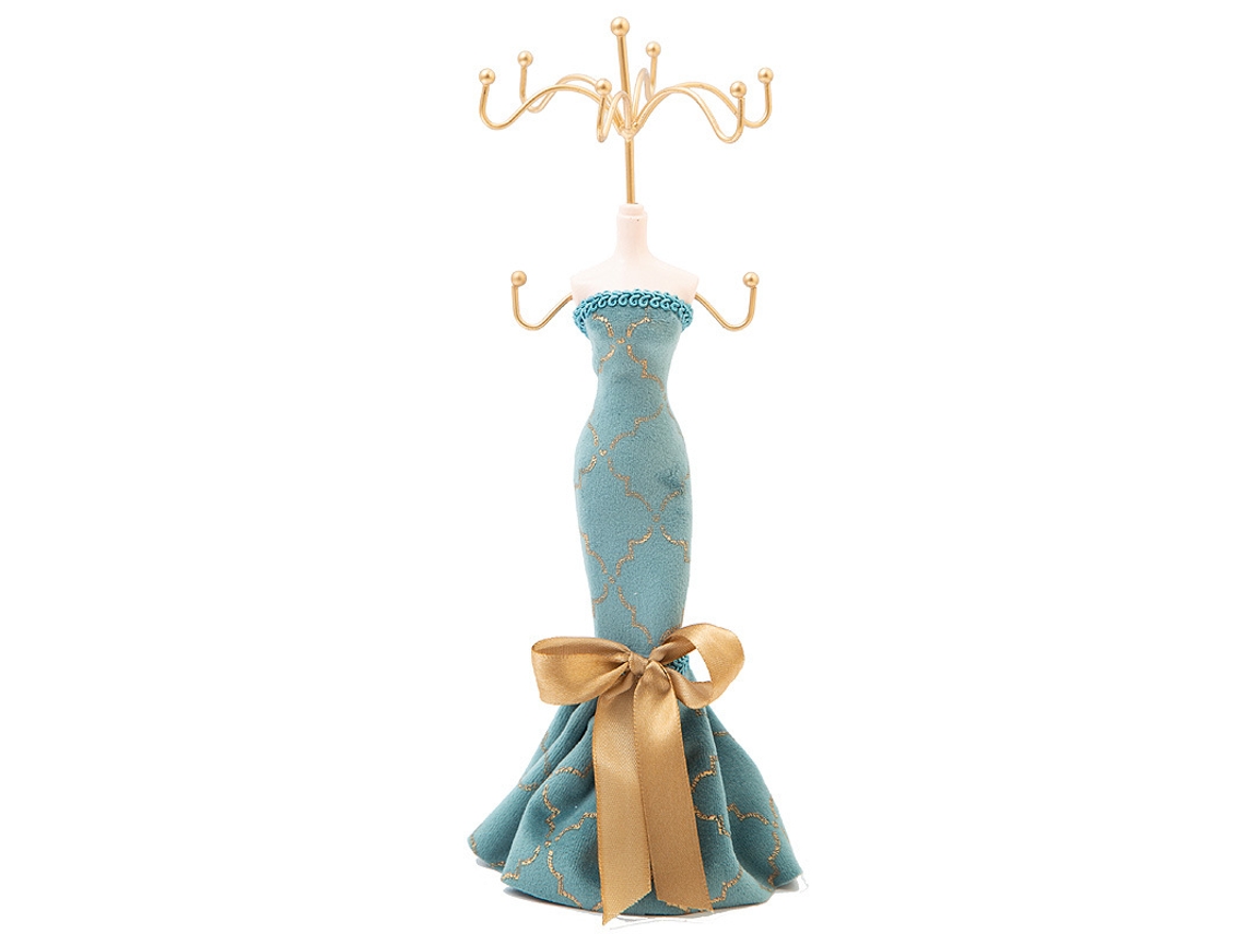 Suporte Para Exibição De Joias, Decoração Moderna Para Casa, Vestido De Princesa, Suporte Multifuncional Para Suas Peças Preciosas (azul Pavão)