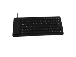 Teclado De Silicone Macio Com 85 Teclas Para Computador, Teclado Portátil Dobrável À Prova Dágua Com Fio Usb Everley891
