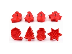 Conjunto de Moldes de Biscoito de Natal com Mola 3D para Bolo e Biscoitos Nova Line