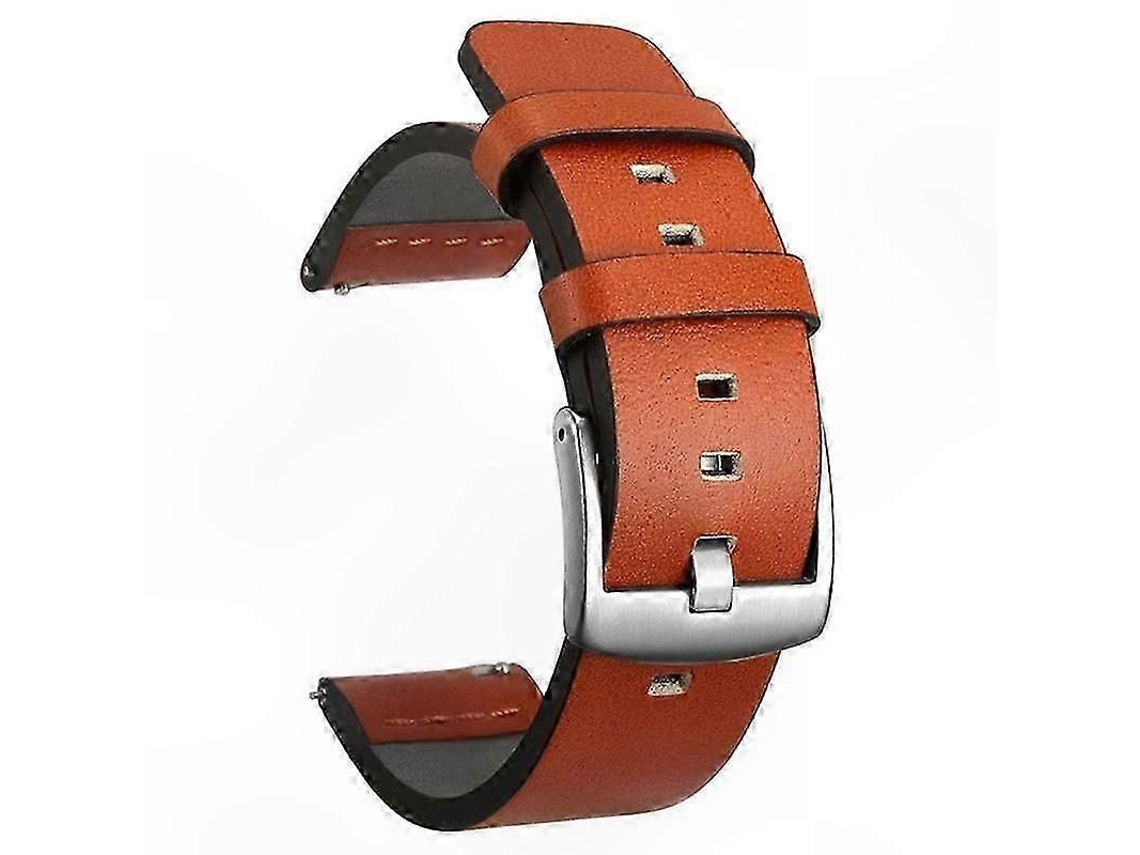 Pulseira Universal De Couro Com Sistema De Liberação Rápida Para Smartwatches.