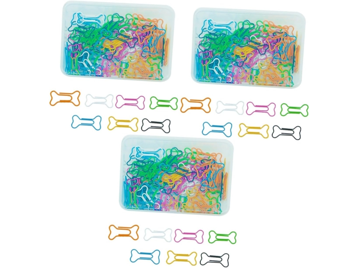 Nuobesty 3-conjuntos De Clips Papel Fofos E Adoráveis Marcadores Páginas, Porta Clipes De Papel Escritório