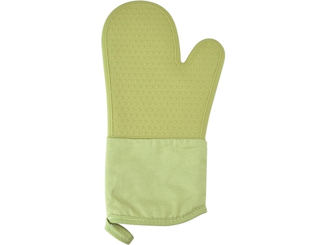 Luvas isolantes de silicone Rebe-Unibody para forno, anti-queimaduras, antiderrapantes, resistentes ao calor, verdes.