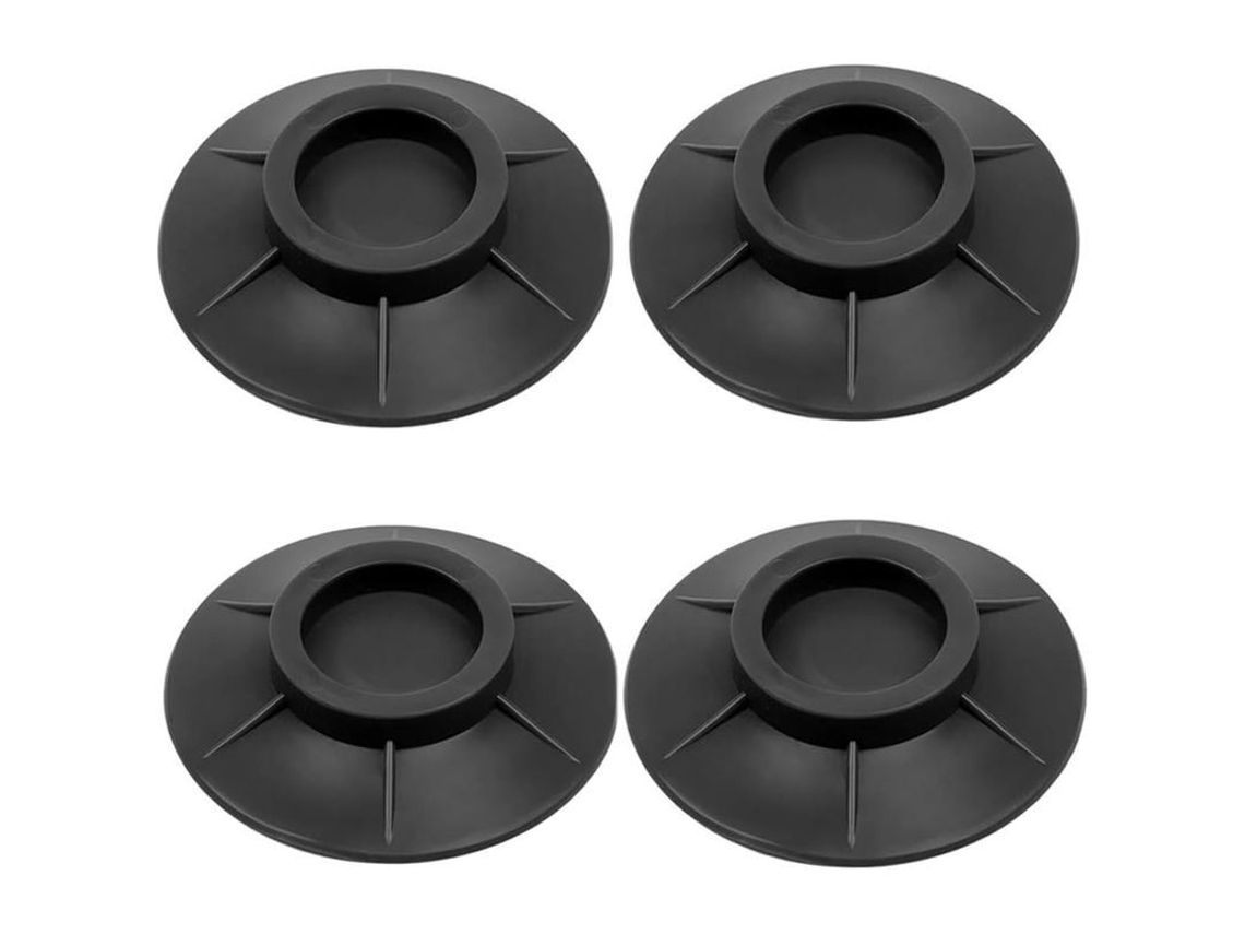 Conjunto de 4 Tapetes Anti vibração para Máquina de Lavar Reduz Ruído, Adequado para Todos os Modelos