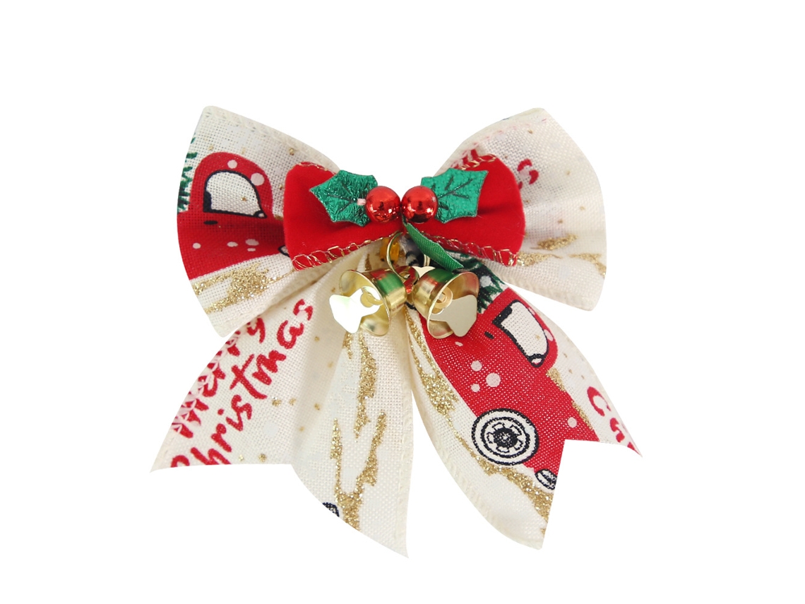 8Pcs Mini Laço de Natal Tipo a AURUM