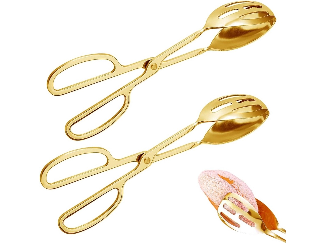 Buffet De Saladas Em Aço Inoxidável Dourado, Conjunto De 2 Peças, Para Pães, Para Uso Doméstico, Confeitaria E Organização Da Cozinha