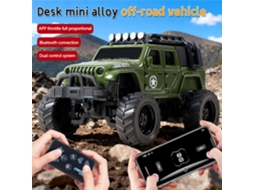Prata com Ponte de Madeira 1/64 2.4g Mini Liga Metálica 3 Vel Off road App Led Mesa Brinquedo MDUG