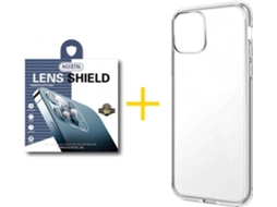 Capa + 1 Película de Câmara para iPhone 12 Pro Max ACCETEL Transparente Claro