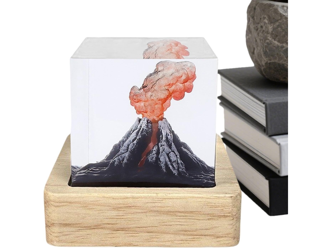 Luminária De Mesa Com Luz Noturna Decorativa Relaxante Em Formato