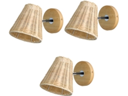 Conjunto de 3 Luminárias de Parede Modernas para Quarto SFUSHOS