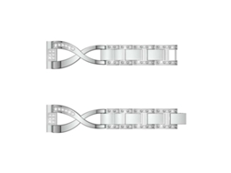Bracelete Pulseira Aço Luxury para Garmin Fenix 5 Prateado
